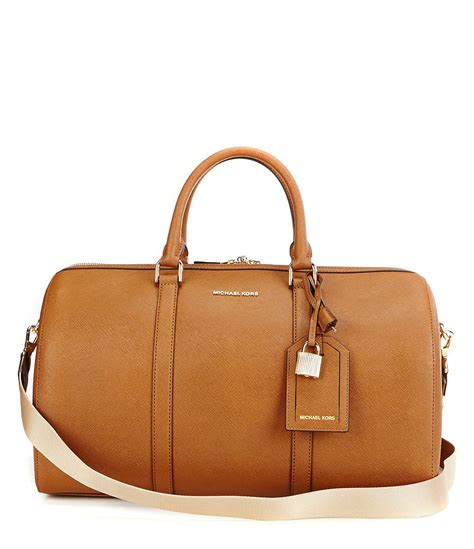 michael kors weekender bag gold|michael kors overnight weekender bag.